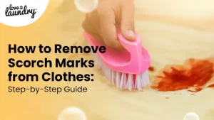 remove scorch marks from clothes